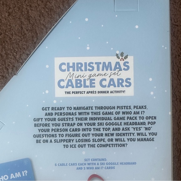 Six Game Filled Cable Cars Mini Game Set Cable Car Christmas Holiday Bundle - Picture 3 of 4